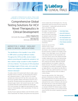 Comprehensive Global Testing Solutions for HCV Novel