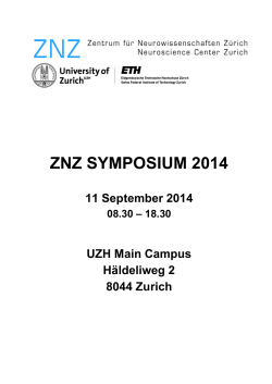 Program - Neuroscience Center Zurich