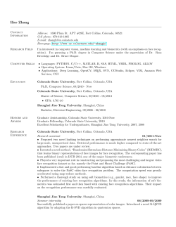 Hao Zhang - Computer Science