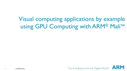 Visual computing applications by example using GPU