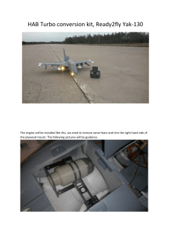 HAB Turbo conversion kit, Ready2fly Yak-130