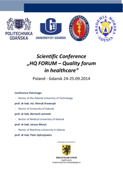 HQ FORUM &ndash; Quality forum in healthcare