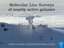 „Molecular line surveys of nearby active galaxies“, Rebecca Aladro