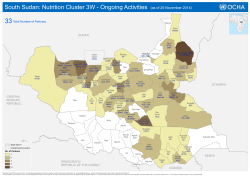 South Sudan: Nutrition Cluster 3W