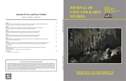 journal of cave and karst studies