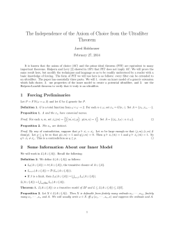 The Independence of the Axiom of Choice from the Ultrafilter Theorem