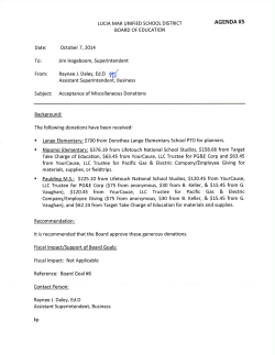 LMUSD Board Meeting Agenda 10-07-2014 Item 5-9