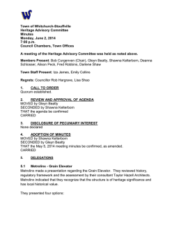 HAC 02-Jun-14 Minutes - The Town of Whitchurch