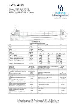 HAV MARLIN - Bulkship Management