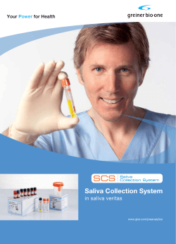 GBO Saliva Collection System Downloads Brochures EN 980161