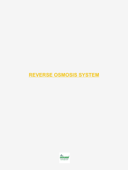 REVERSE OSMOSIS SYSTEM