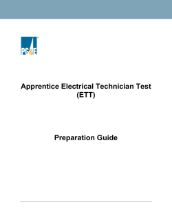Apprentice Electrical Technician Test (ETT)