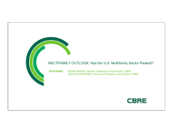 Has the US Multifamily Sector Peaked?
