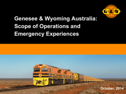 GWI Coal Hauling - Office of the National Rail Safety Regulator