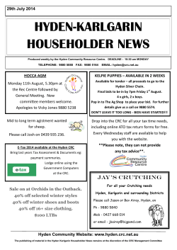 Hyden-Karlgarin Householder News 29th July 2014