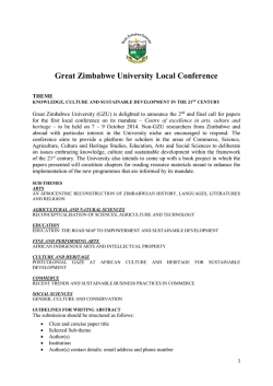 Great Zimbabwe University Local Conference