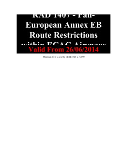 RAD 1407 - Pan- European Annex EB Route Restrictions within