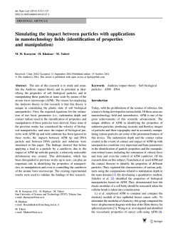 Simulating the impact between particles with applications in