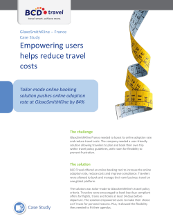 Empowering users helps reduce travel costs