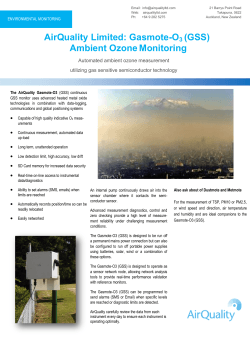 AirQuality Limited: Gasmote-O3 (GSS) Ambient