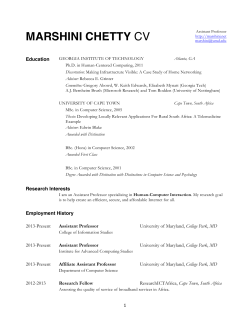 MARSHINI CHETTY CV