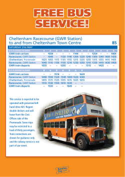 Running Day Timetables