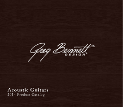 2014 Greg Bennett Design Acoustic Guitars Catalog – Low-res