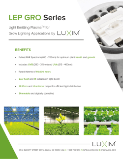 GRO Series Datasheet