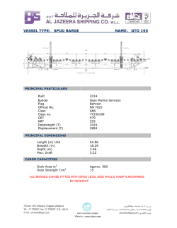 VESSEL TYPE: SPUD BARGE NAME: GTO 195