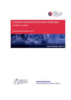 Creative Industries Economic Estimates