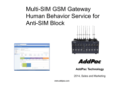 Multi-SIM GSM Gateway Human Behavior Service for Anti