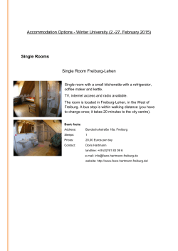 Single Rooms Single Room Freiburg