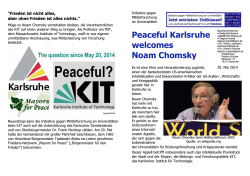 Peaceful Karlsruhe welcomes Noam Chomsky
