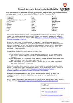 Murdoch University Online Application Eligibility Need help?