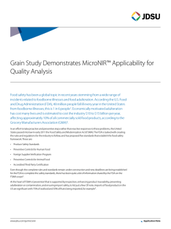 Grain Study Demonstrates MicroNIR Applicability for Quality