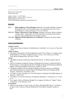 Download Curriculum Vitae (140 KB)