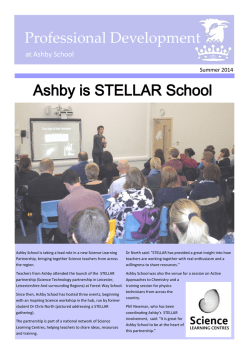 Professional Development Newsletter, Summer 2014