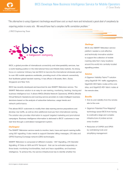 BICS Develops New Business Intelligence Service for