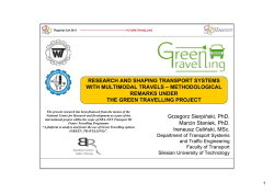 Green Travelling Project