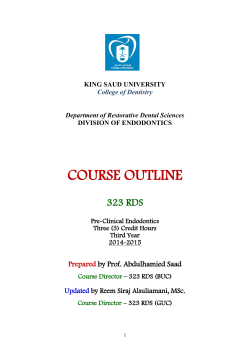 COURSE OUTLINE