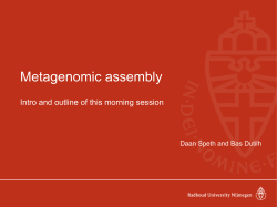 Metagenomic assembly