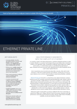 ETHERNET PRIVATE LINE - Global Cloud Xchange