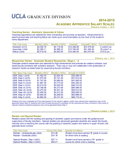 Academic Apprentice Salary Scales