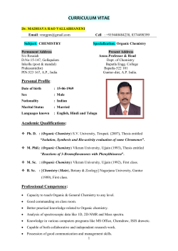Dr. V.Madhavarao - Bapatla Engineering College