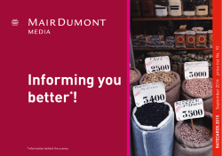 Informing you better*!
