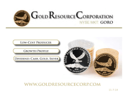 GRC PDF Presentation - GoldResourceCorp.com
