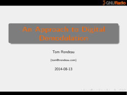 digital modulation - GNU Radio