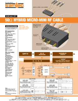 50Ω HYBRID MICRO-MINI RF CABLE