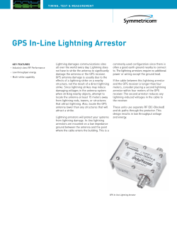 GPS In-Line Lightning Arrestor