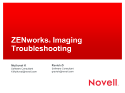 ZENworks® Imaging